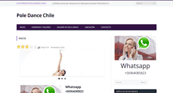 Desktop Screenshot of poledancechile.com