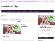 Tablet Screenshot of poledancechile.com